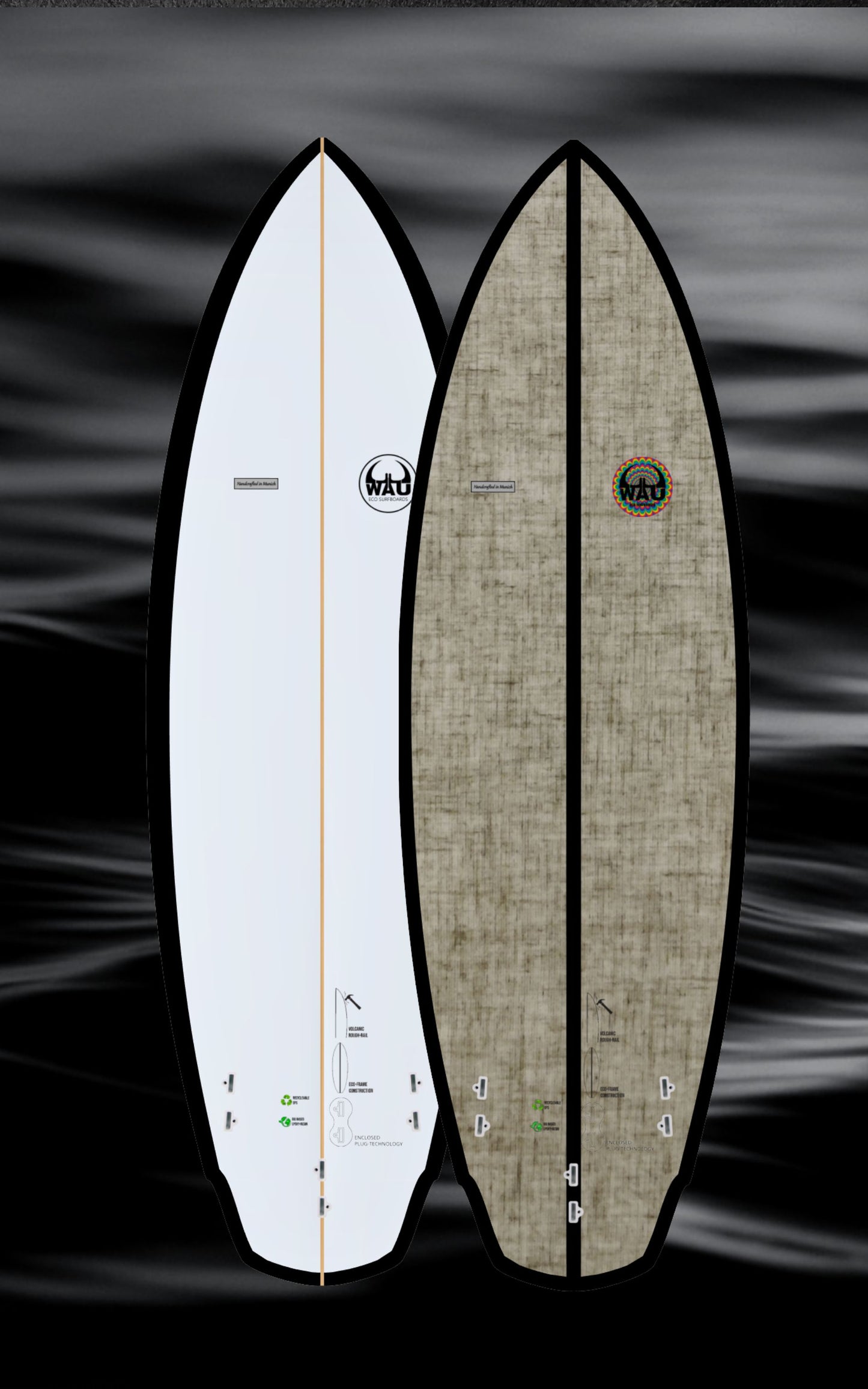 THE STAKE Eco River Surfboard  - Handmade in Germany