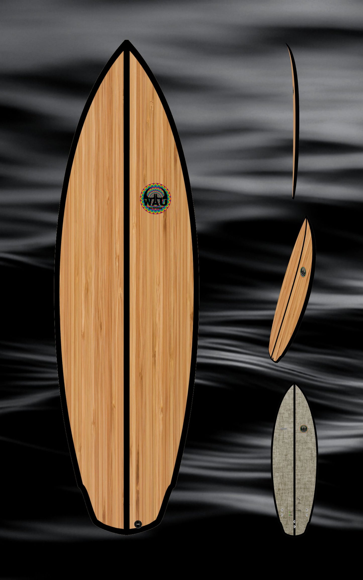 THE STAKE Eco River Surfboard  - Handmade in Germany