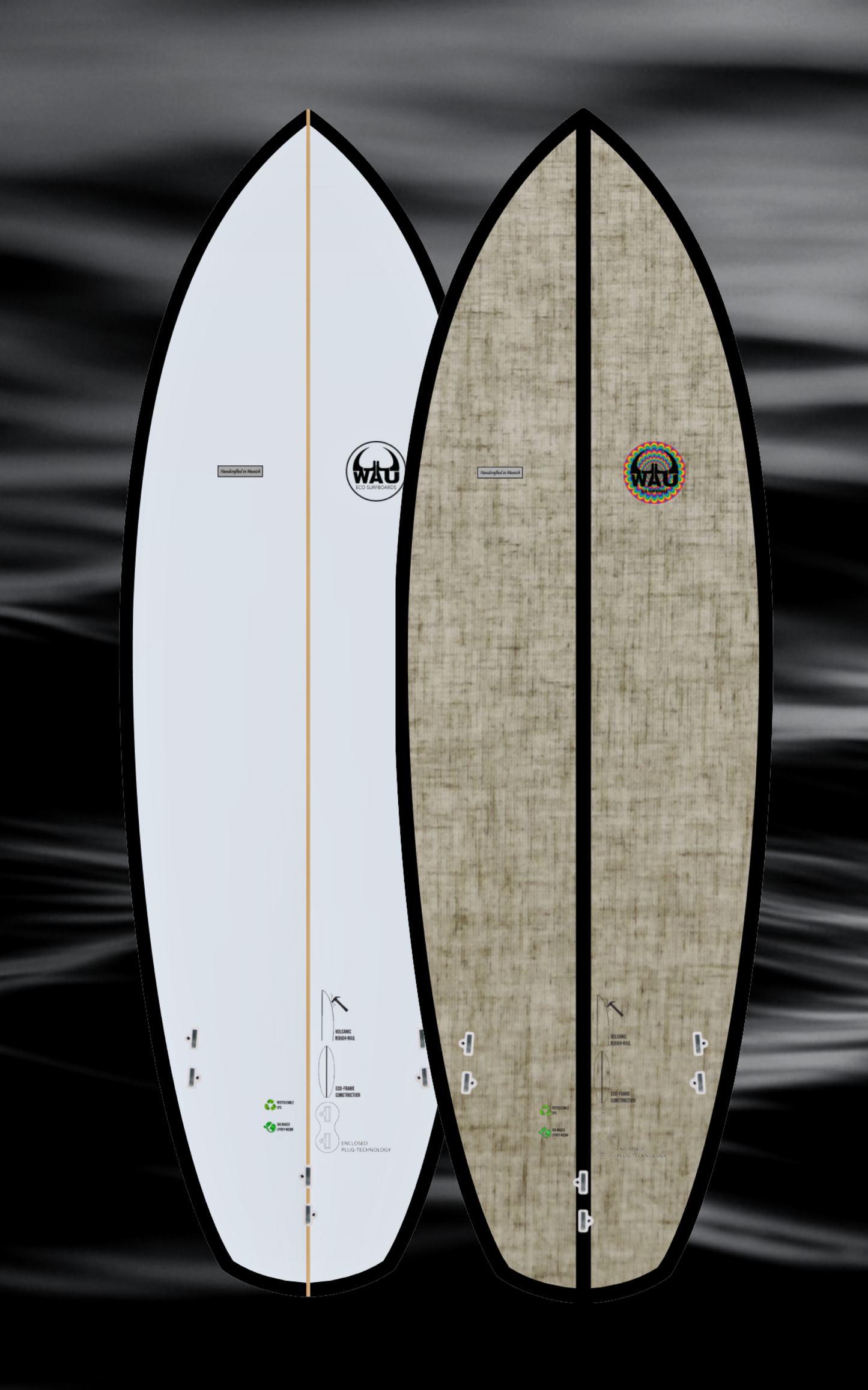 PAW Eco River Surfboard  - Handmade in Germany