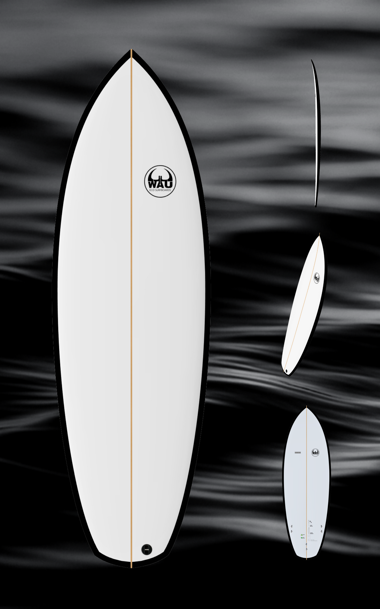 PAW Eco River Surfboard  - Handmade in Germany