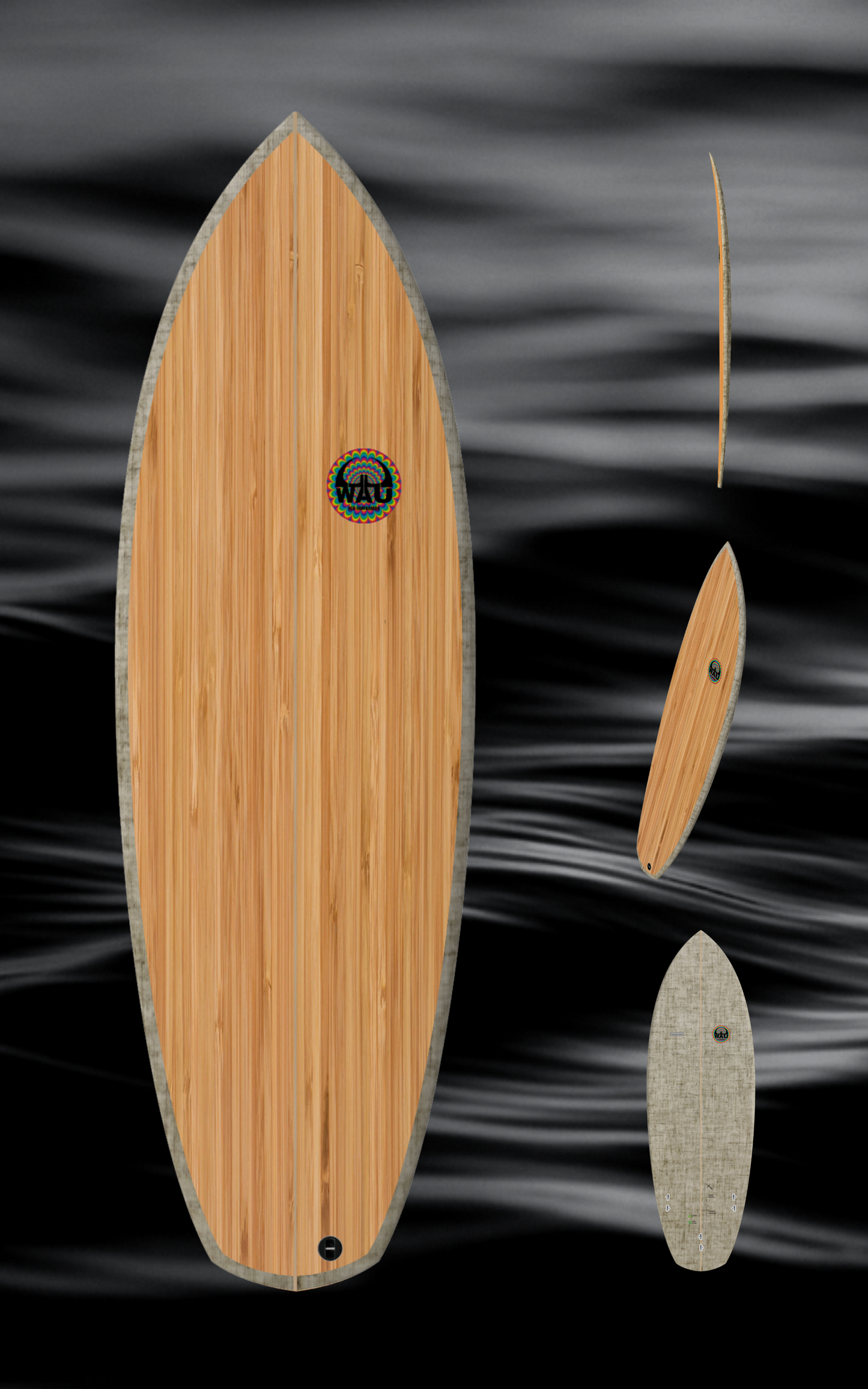 PAW Eco River Surfboard  - Handmade in Germany