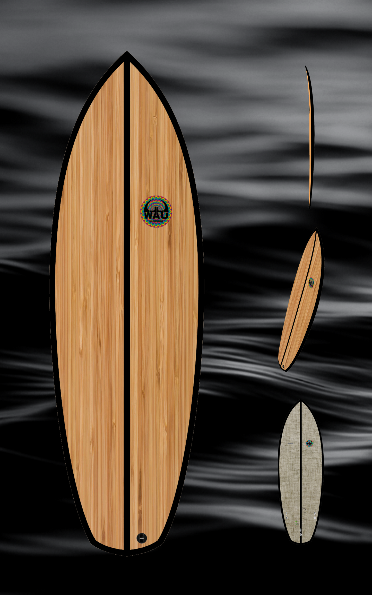 PAW Eco River Surfboard  - Handmade in Germany