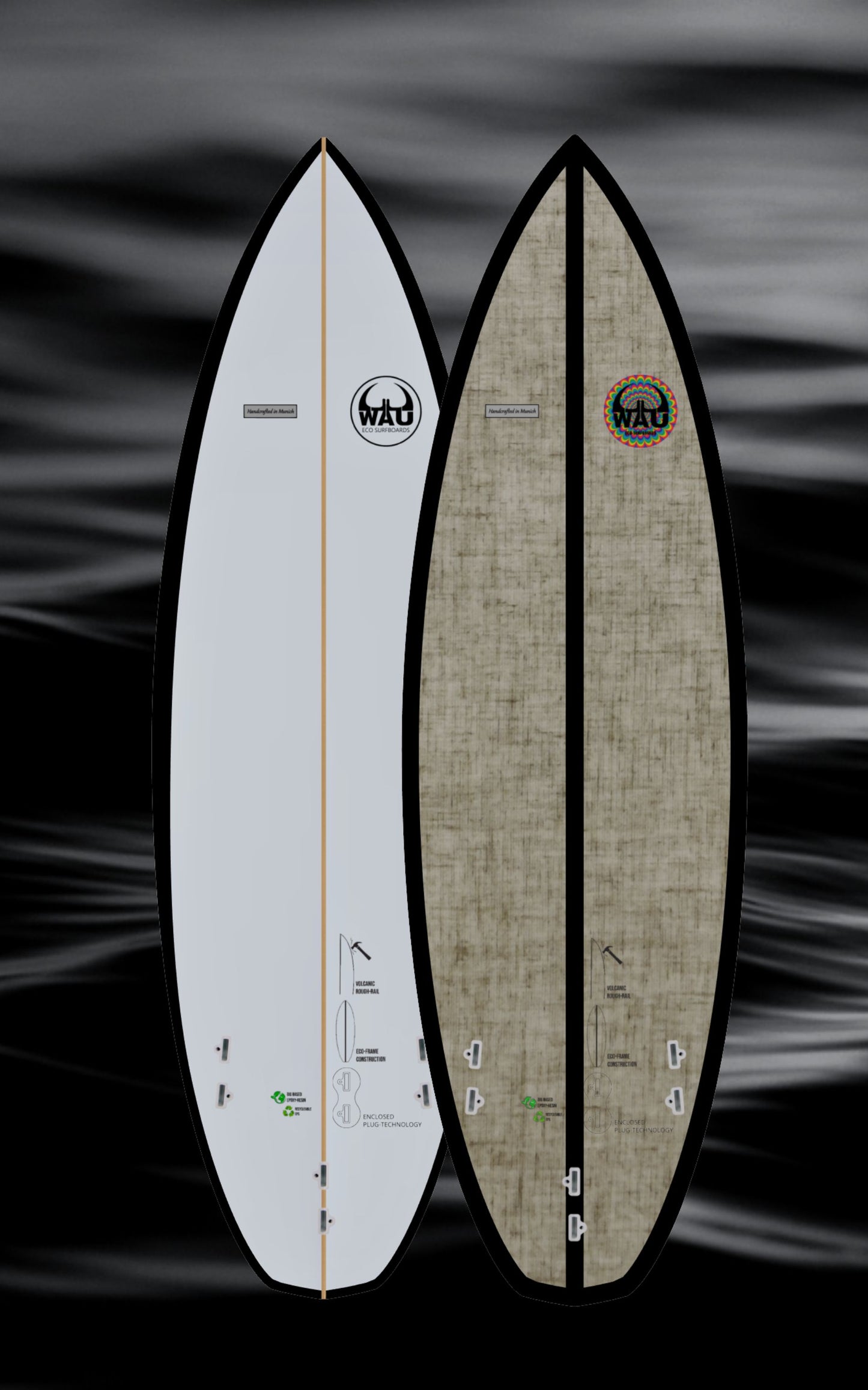 YOUNG GUN Eco River Surfboard  - Handmade in Germany