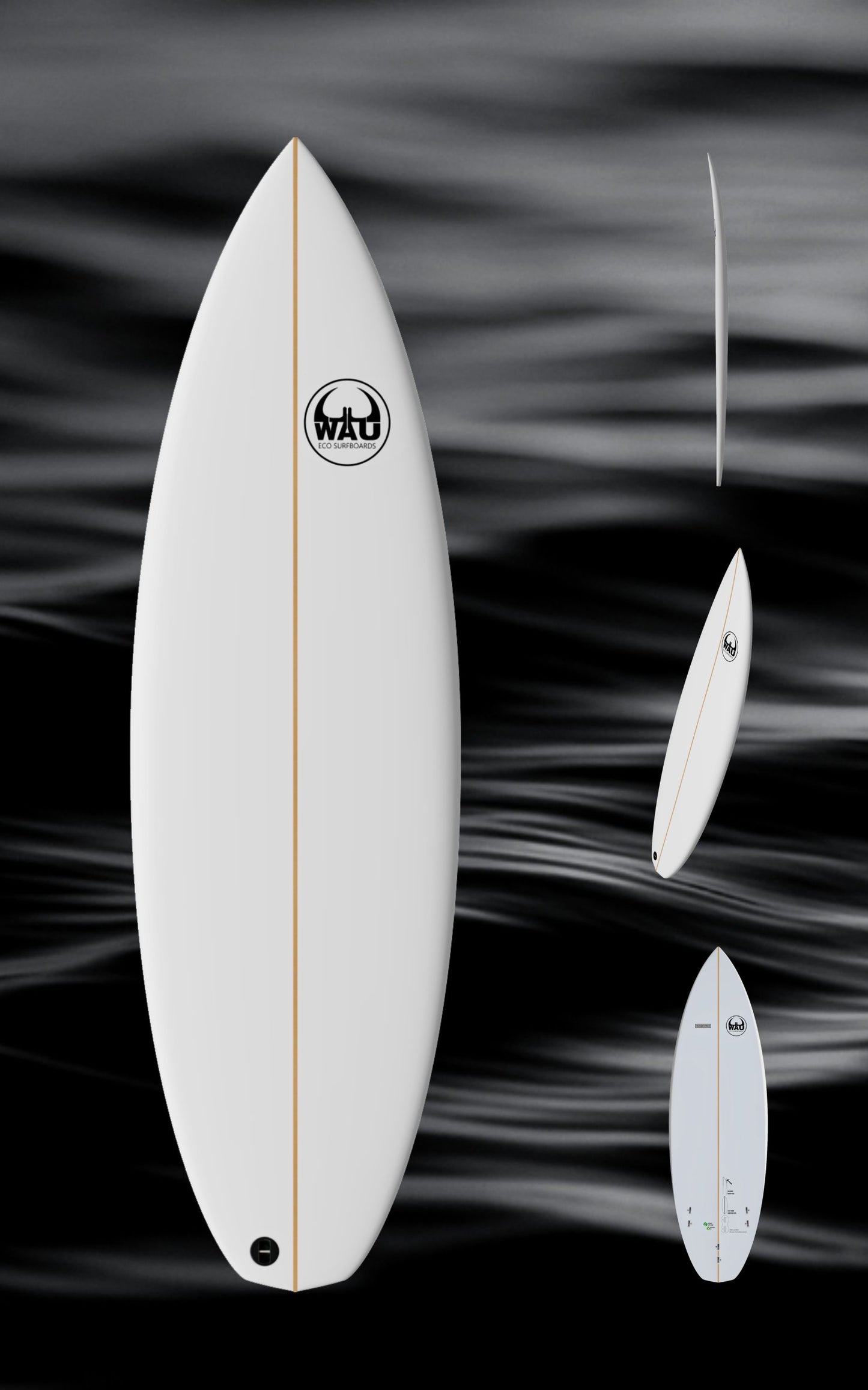 YOUNG GUN Eco River Surfboard  - Handmade in Germany