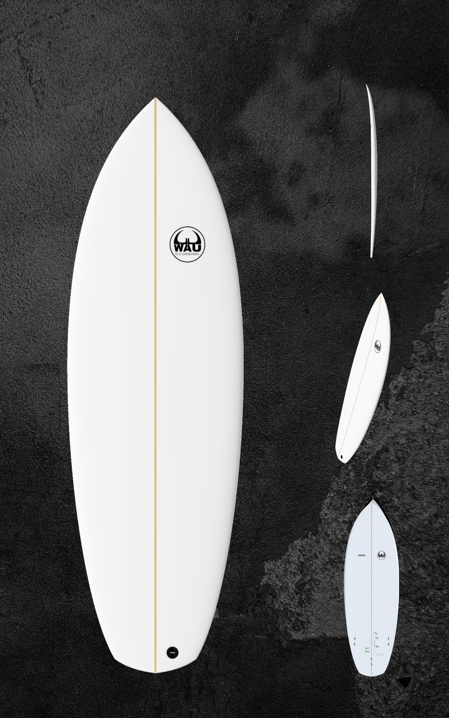 TOMBSTONE (Full Rotation) Eco River Surfboard  - Handmade in Germany