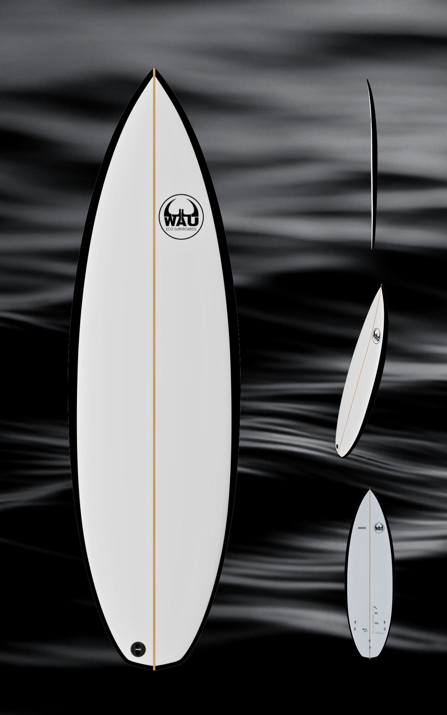 YOUNG GUN Eco River Surfboard  - Handmade in Germany