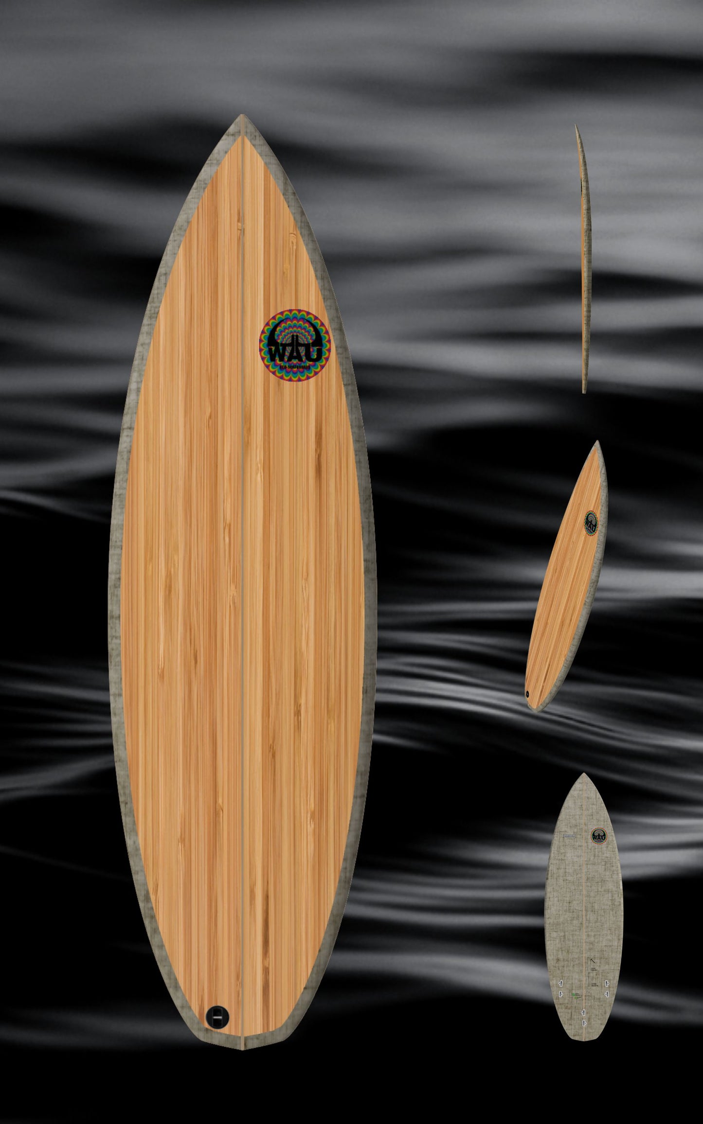 YOUNG GUN Eco River Surfboard  - Handmade in Germany