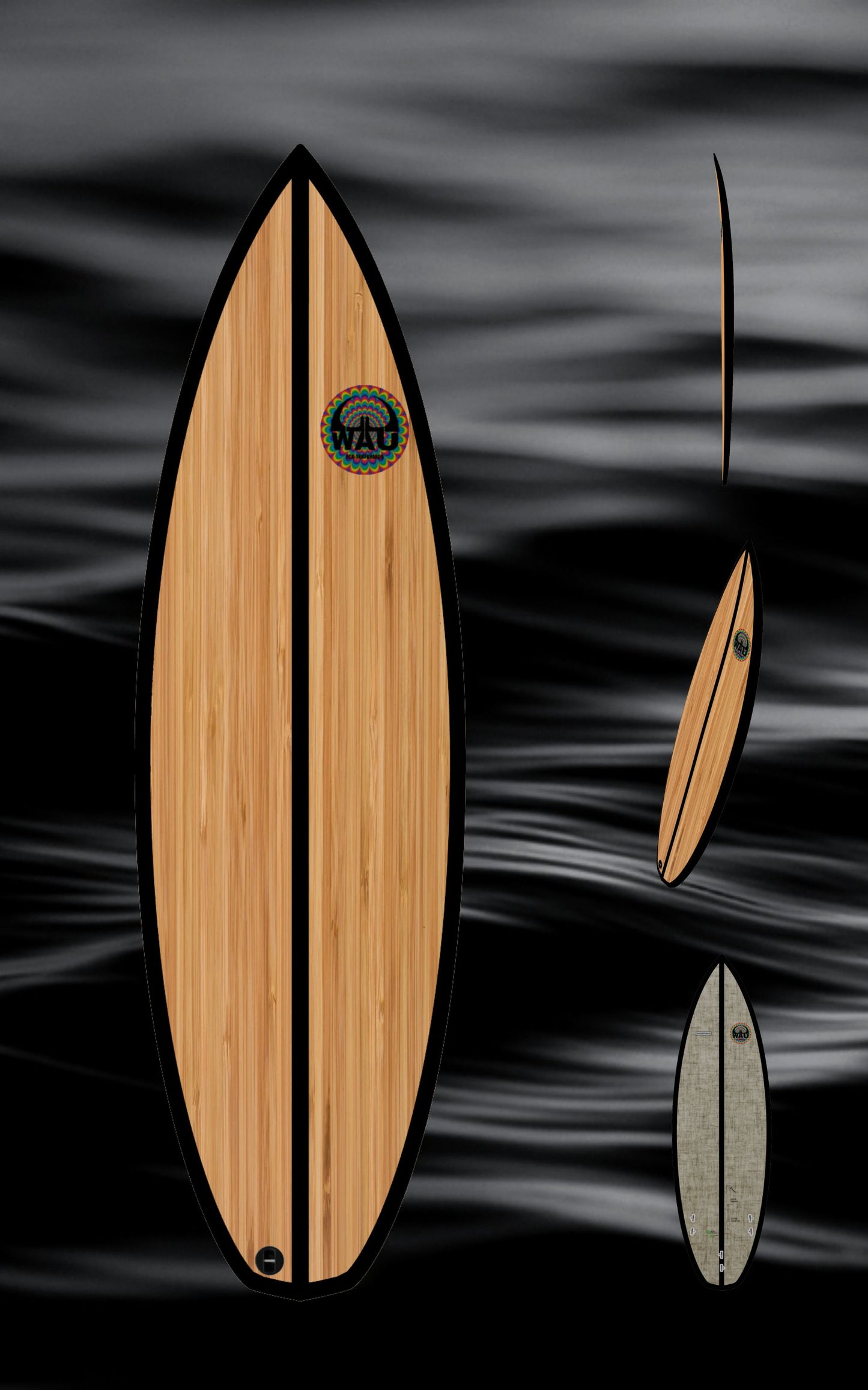 YOUNG GUN Eco River Surfboard  - Handmade in Germany