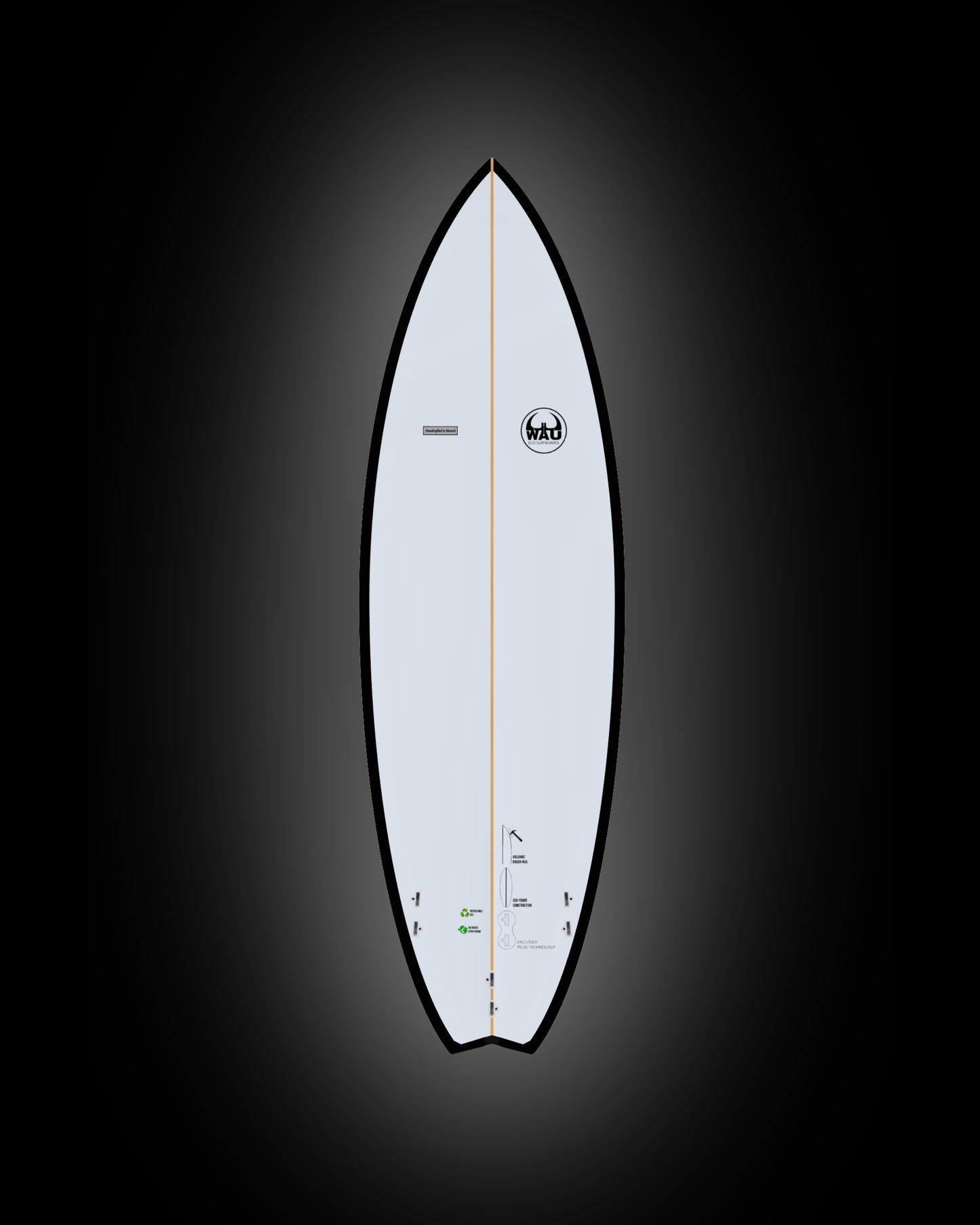 BORING B. Eco River Surfboard  - Handmade in Germany