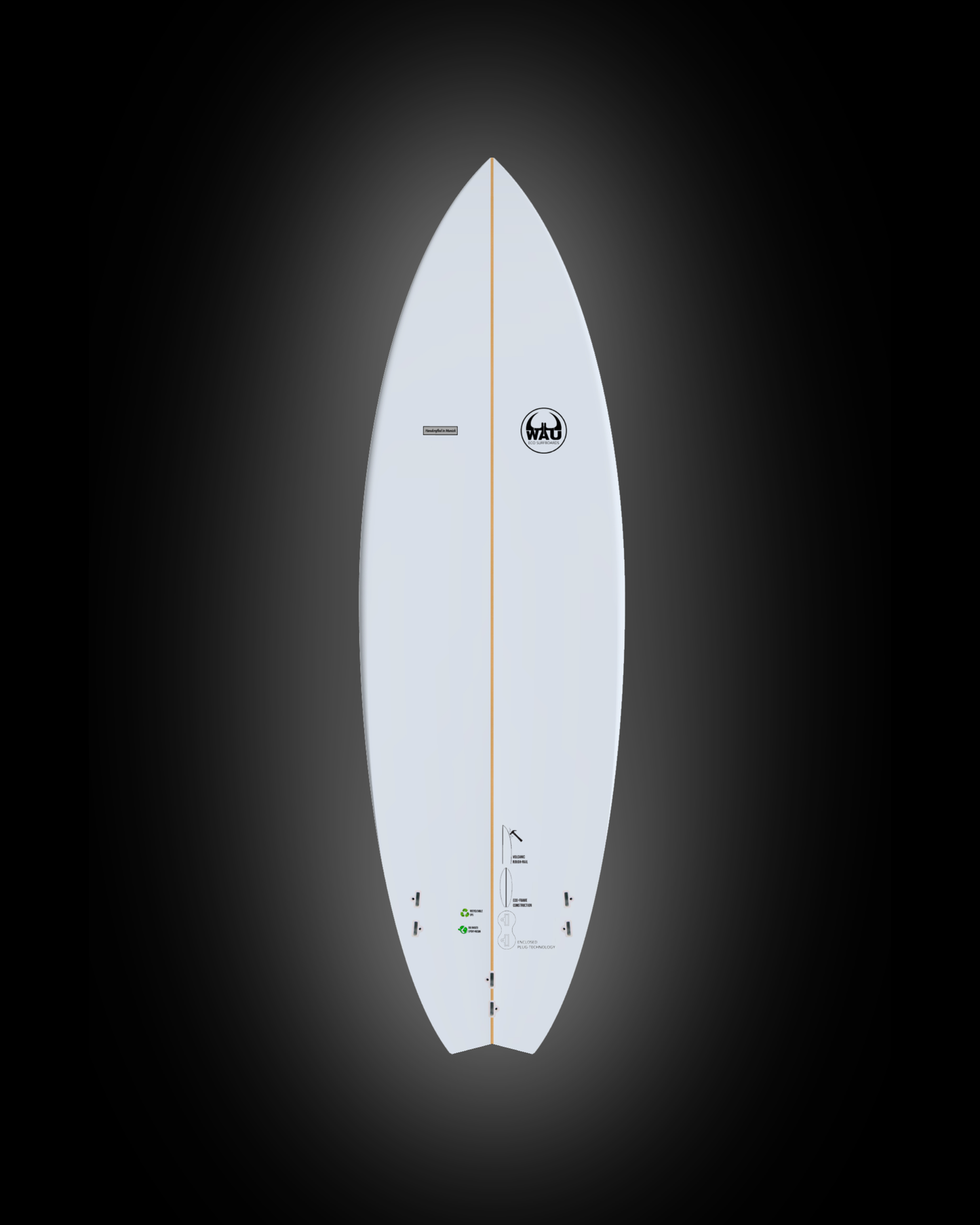 BORING B. Eco River Surfboard  - Handmade in Germany
