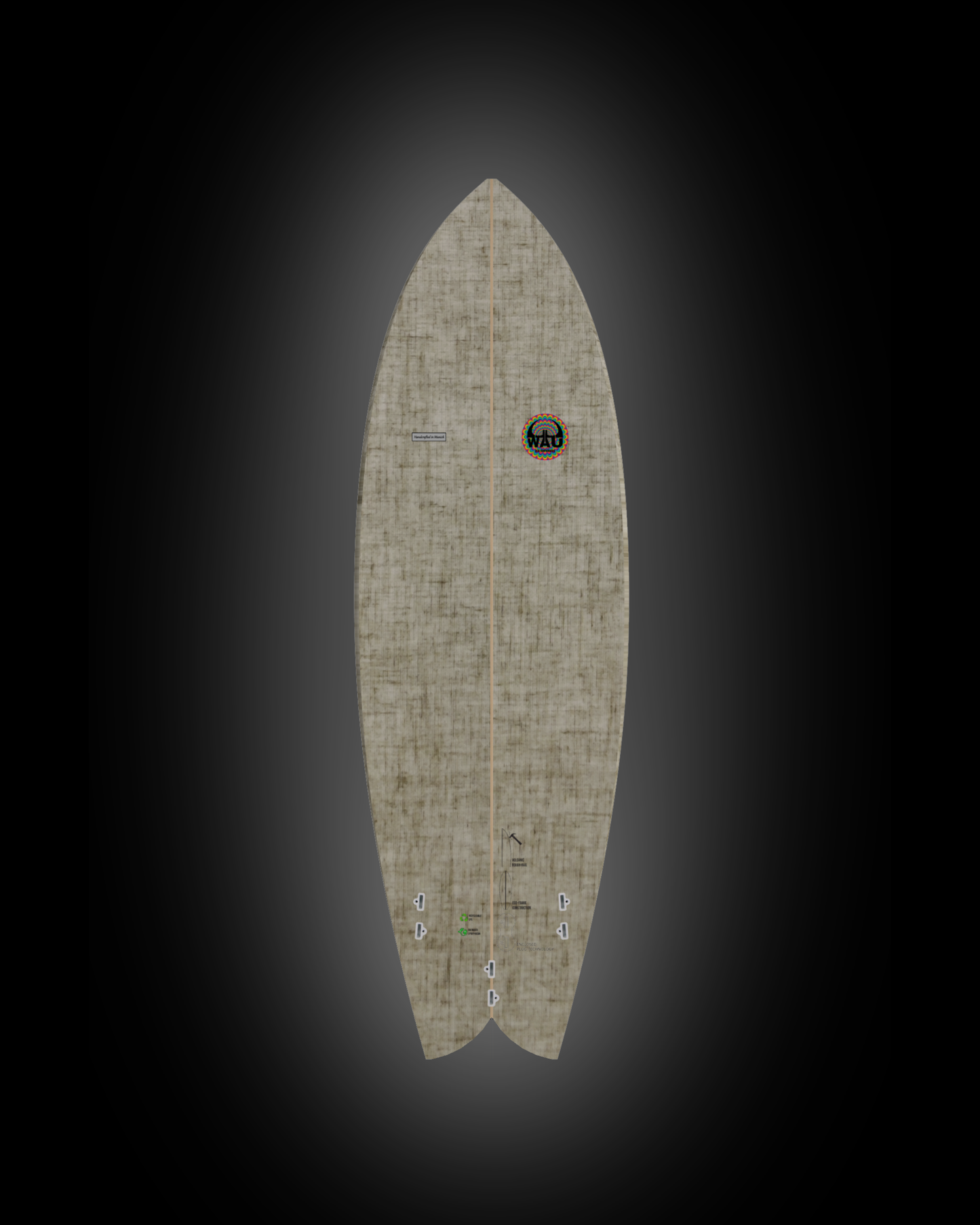 COZY FISH Eco River Surfboard  - Handmade in Germany