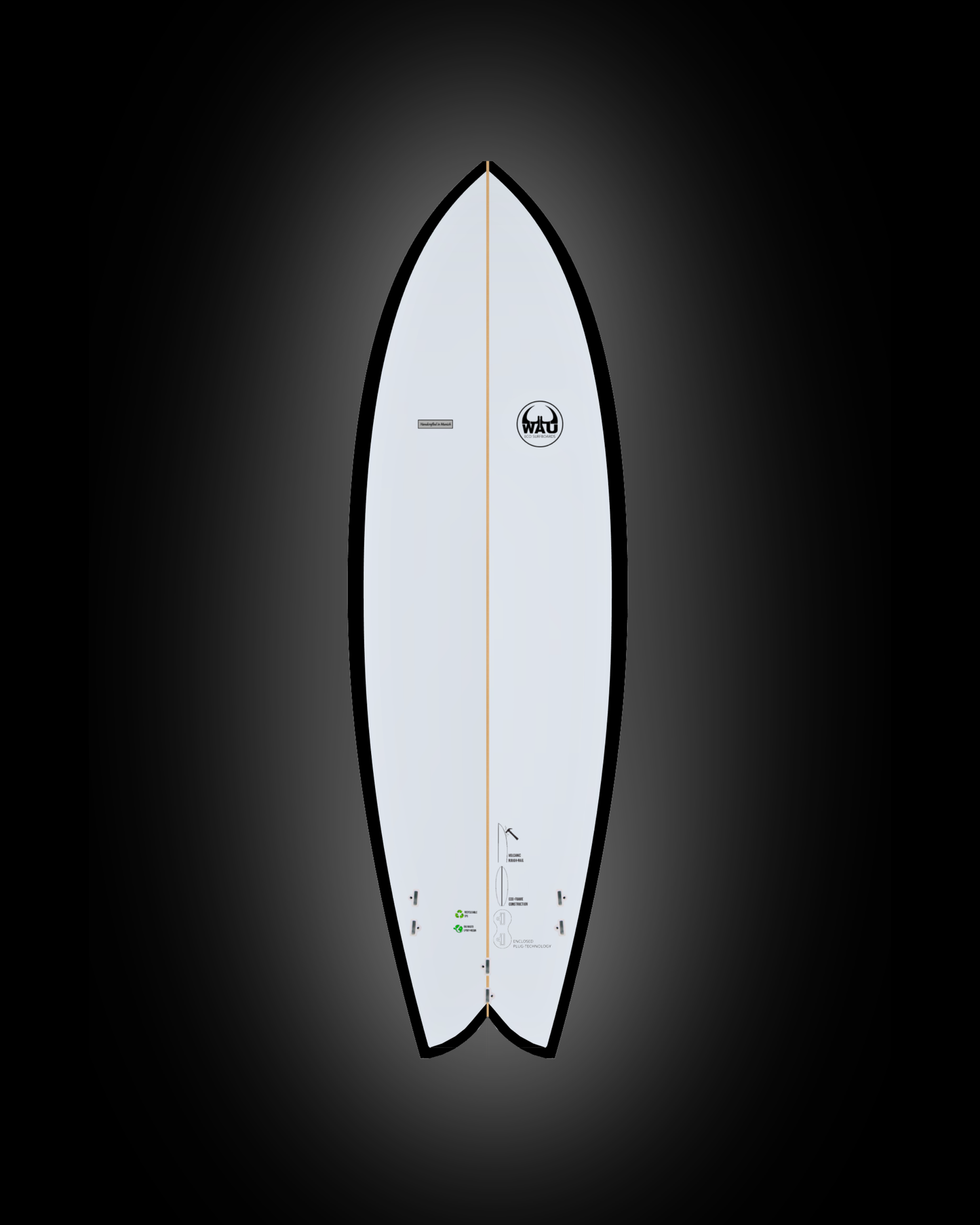 COZY FISH Eco River Surfboard  - Handmade in Germany