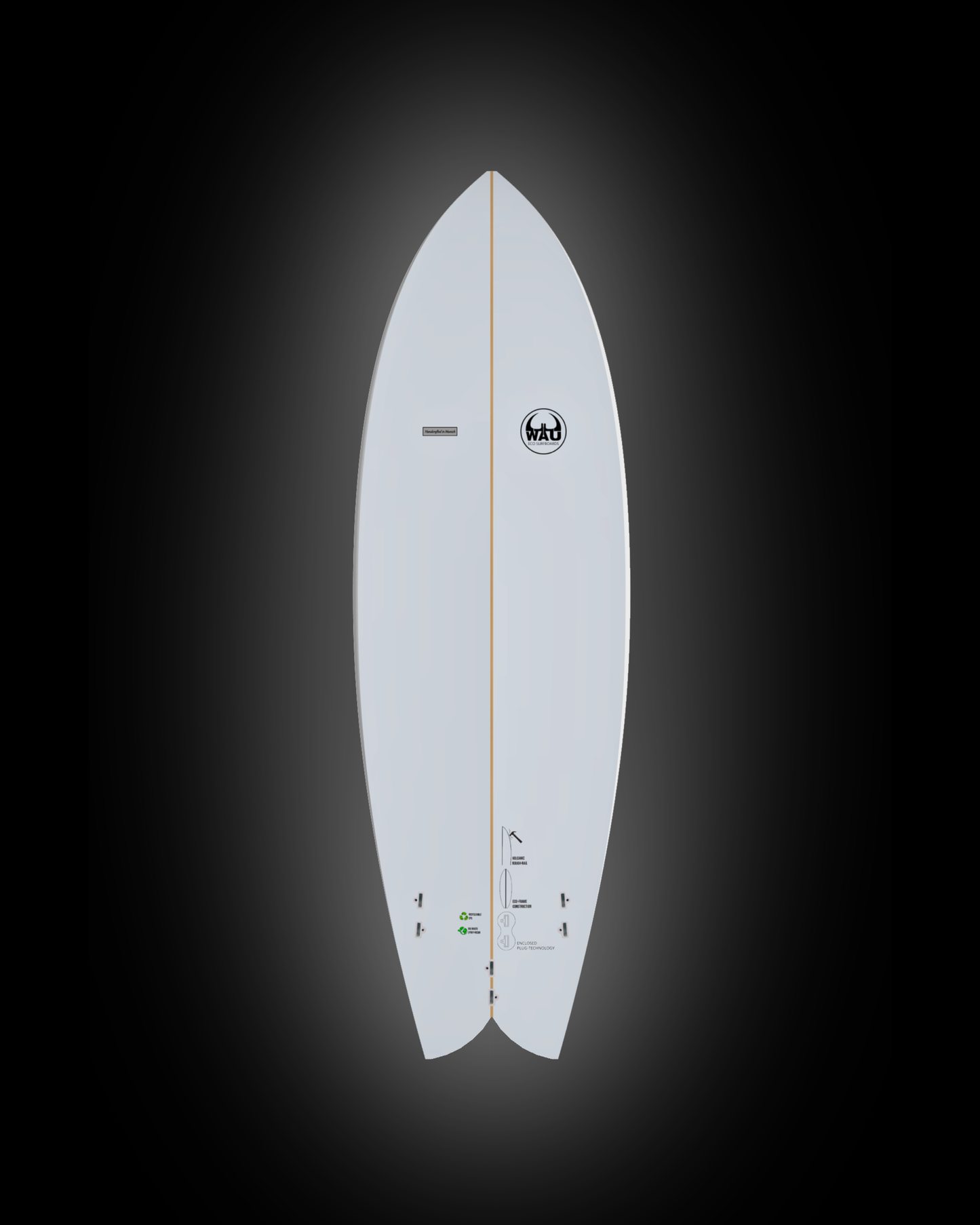 COZY FISH Eco River Surfboard  - Handmade in Germany