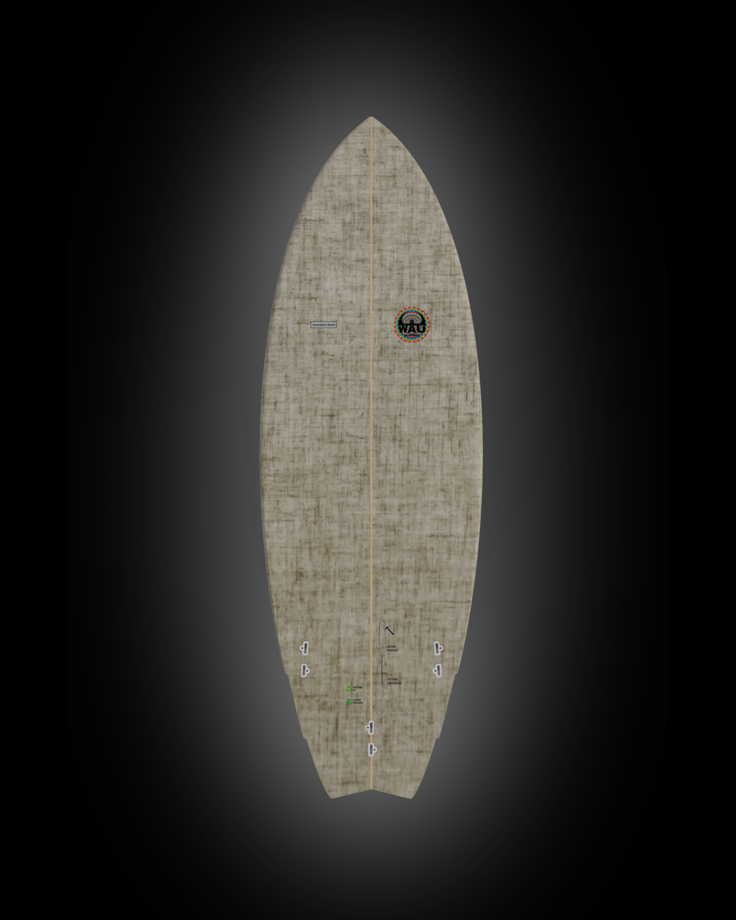 PAW Eco River Surfboard  - Handmade in Germany