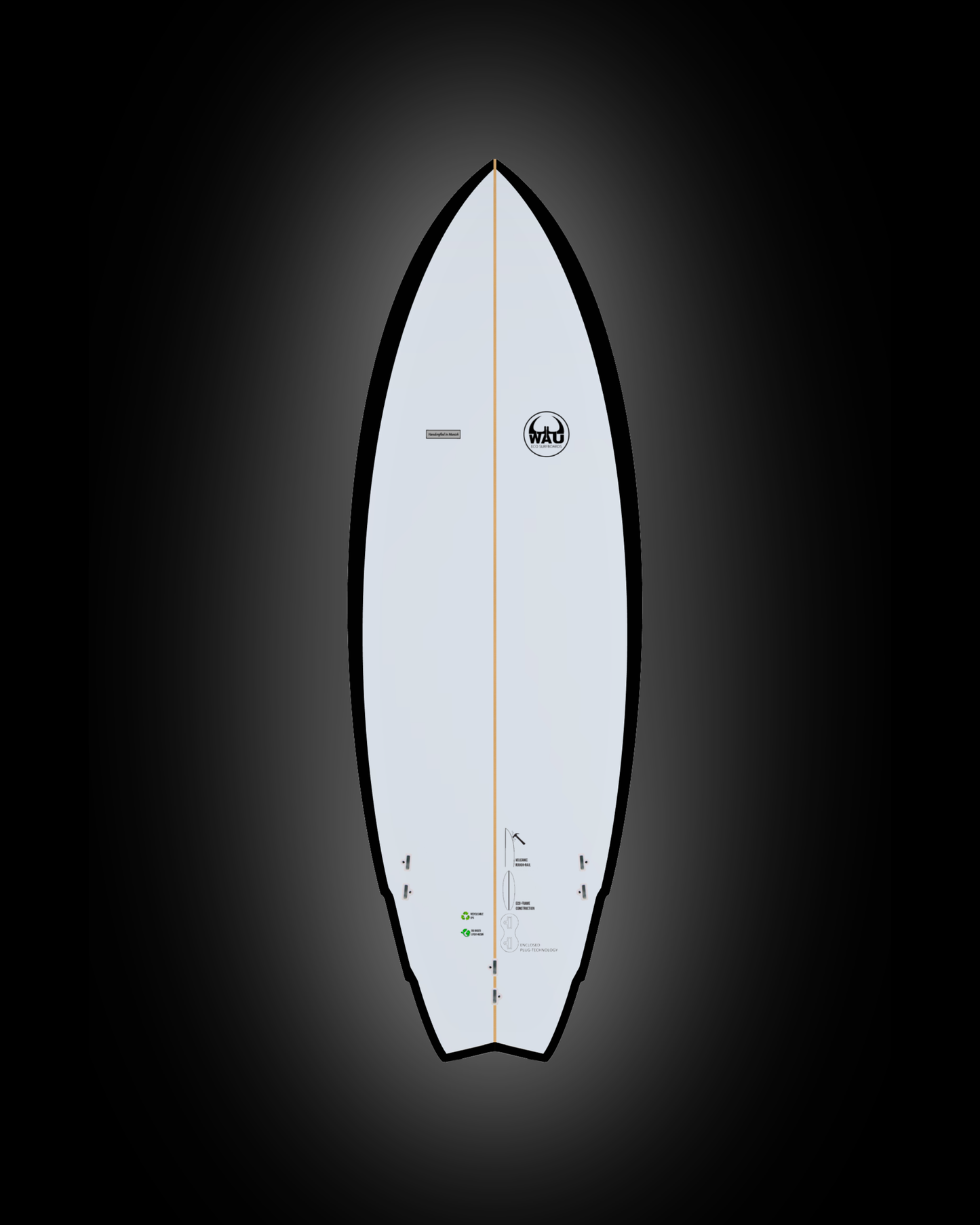 PAW Eco River Surfboard  - Handmade in Germany