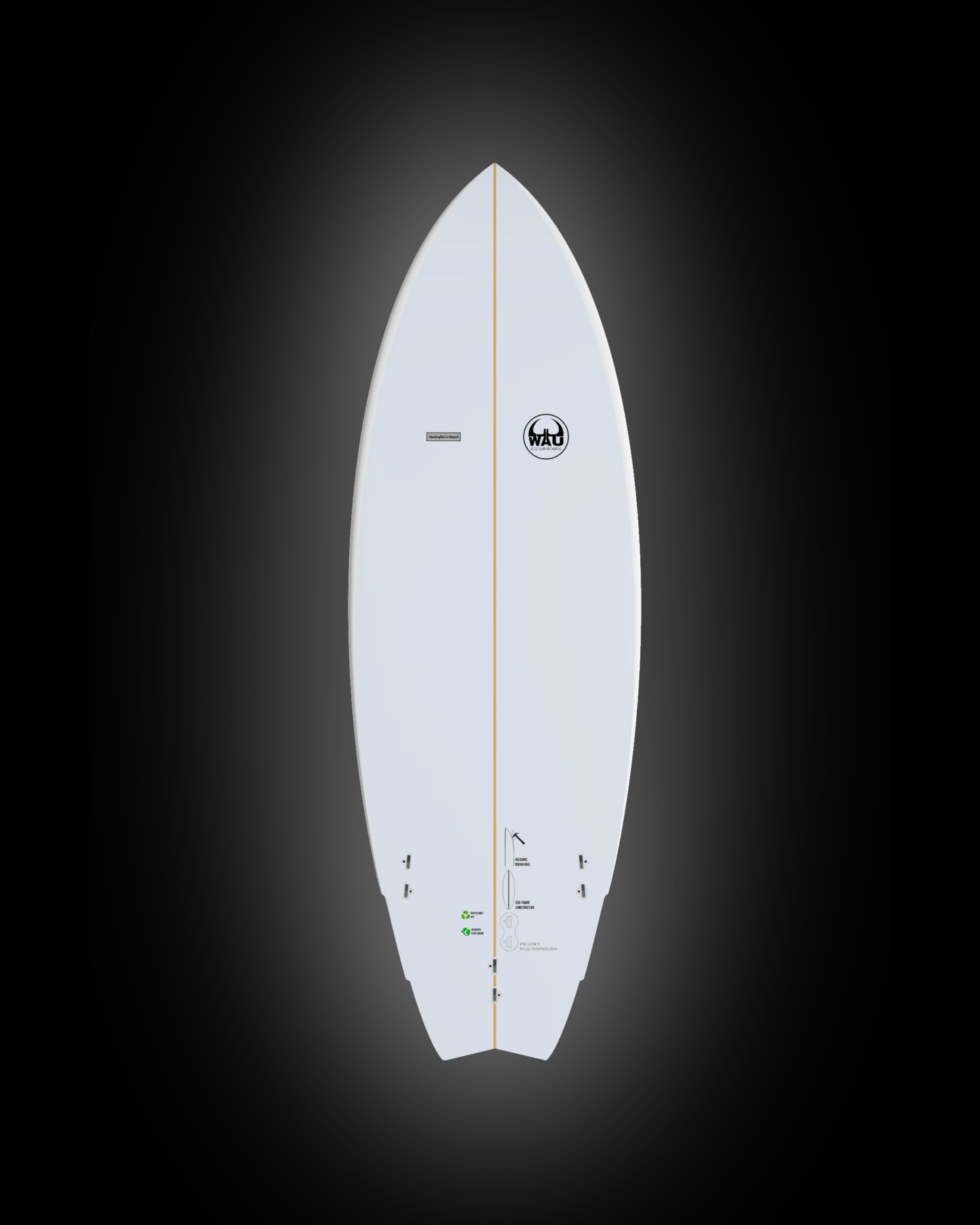 PAW Eco River Surfboard  - Handmade in Germany