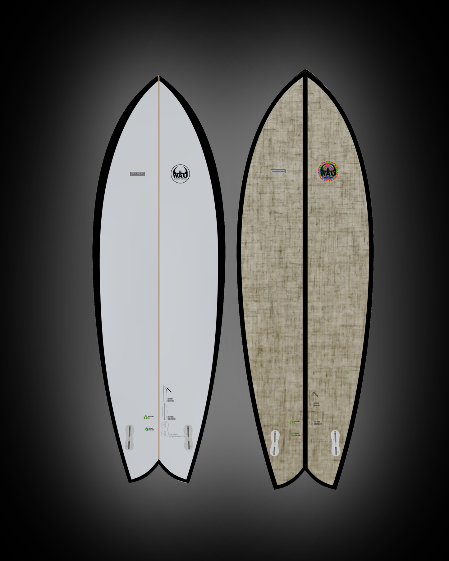 PARTY FISH Surfboard  - Handmade in Germany