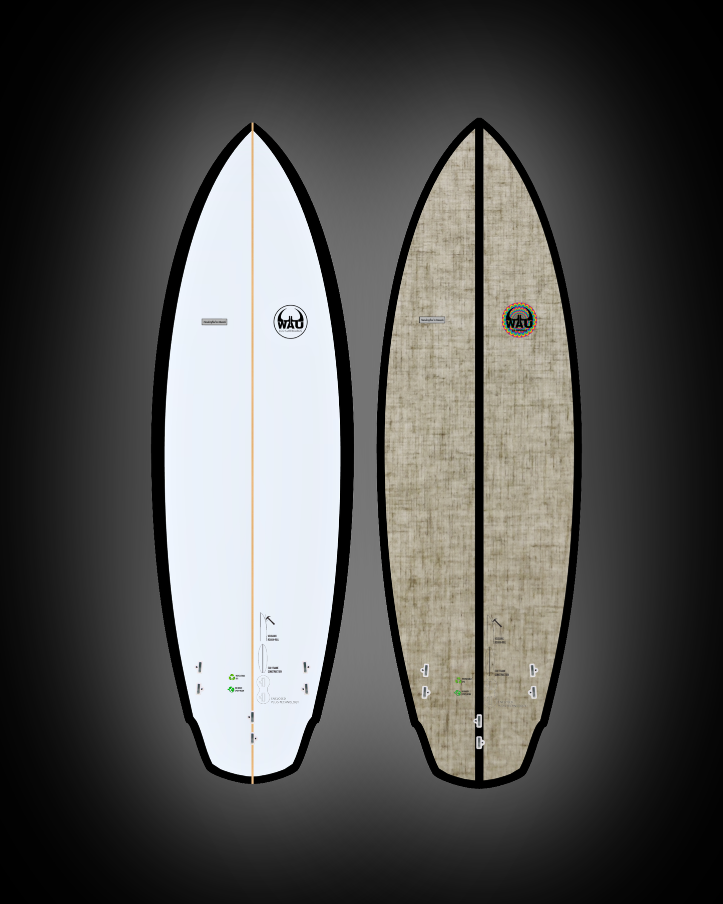 THE STAKE Eco River Surfboard  - Handmade in Germany