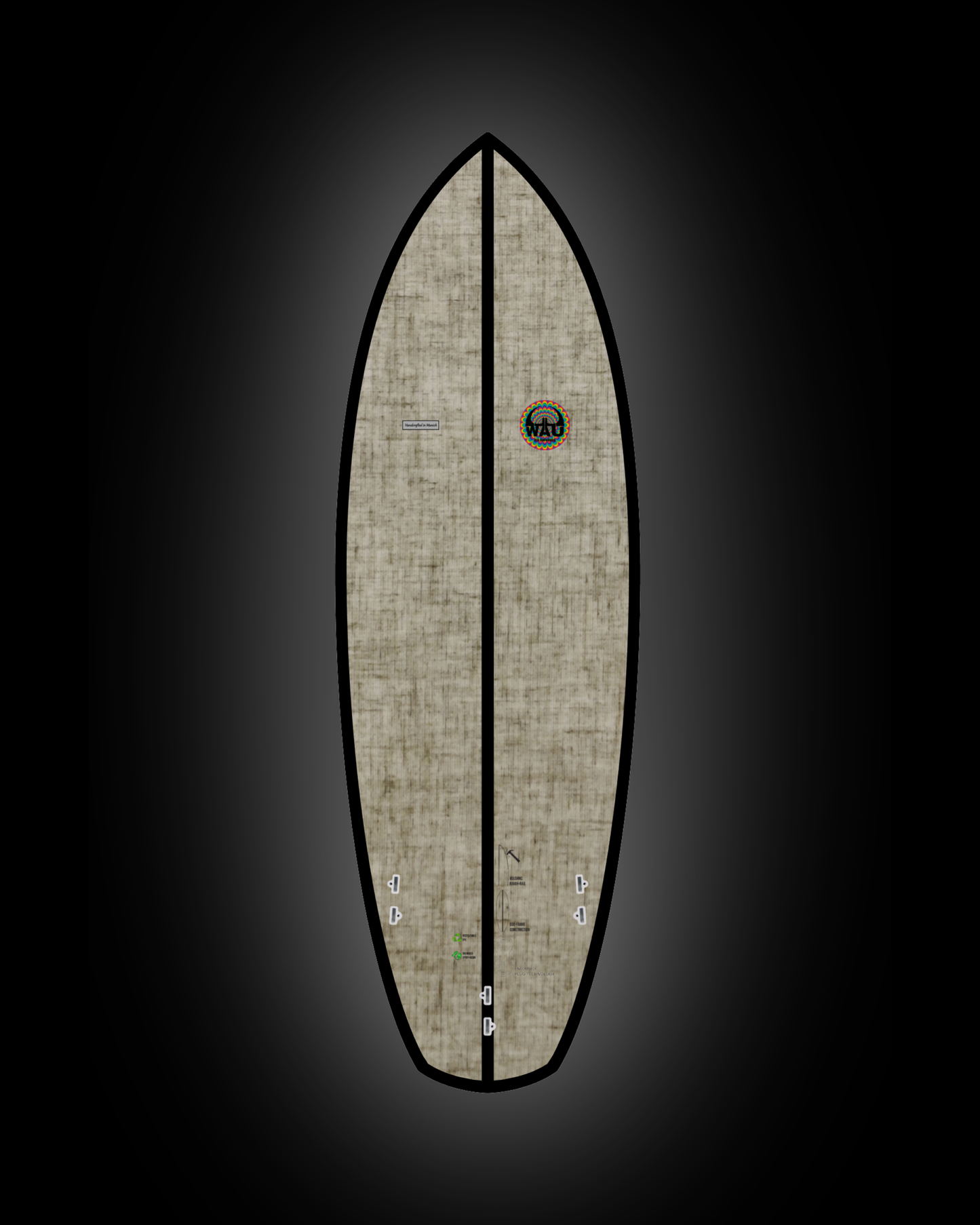 TOMBSTONE (Full Rotation) Eco River Surfboard  - Handmade in Germany
