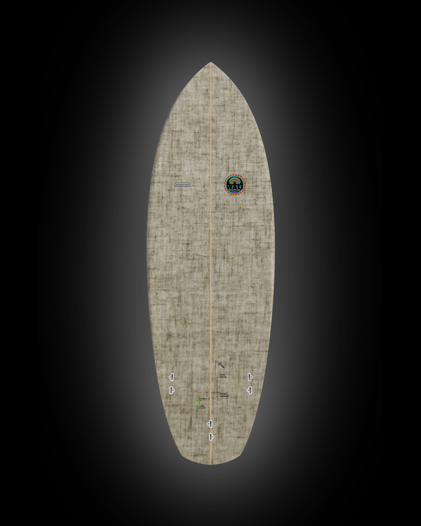 TOMBSTONE (Full Rotation) Eco River Surfboard  - Handmade in Germany