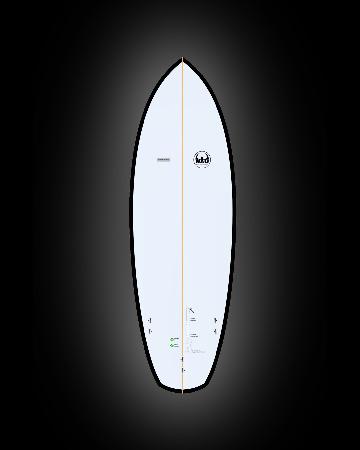 TOMBSTONE (Full Rotation) Eco River Surfboard  - Handmade in Germany
