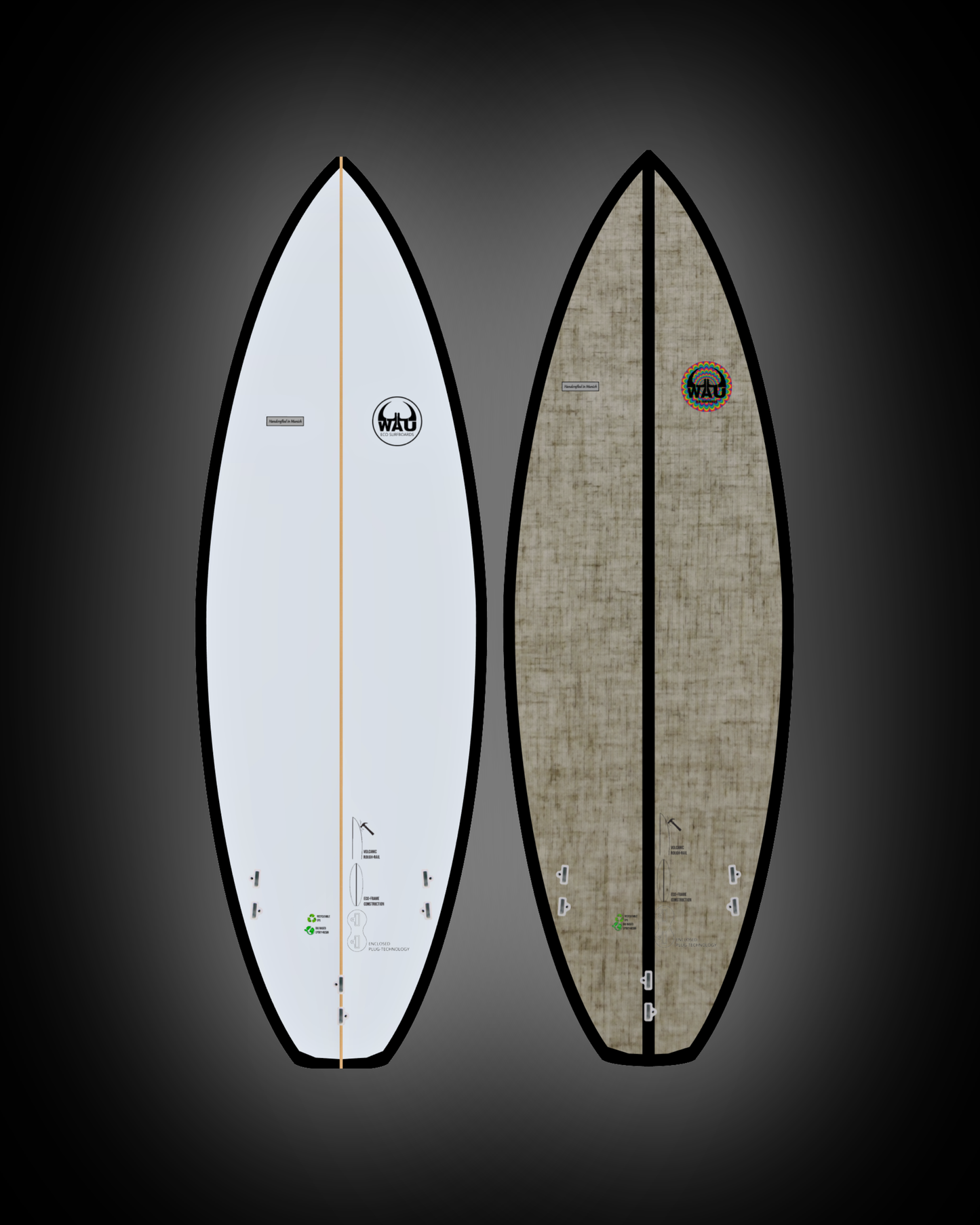 The C. Eco River Surfboard  - Handmade in Germany