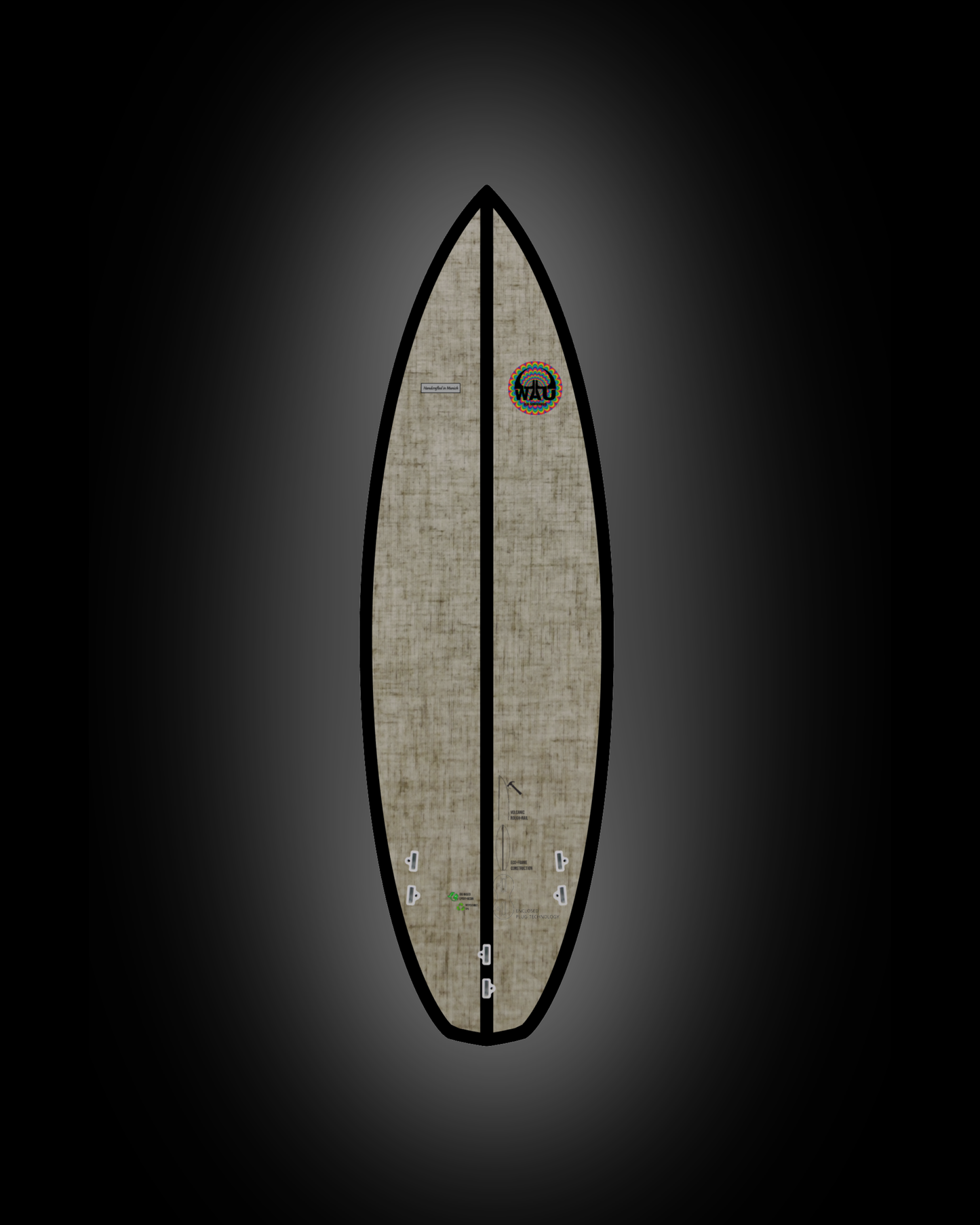 YOUNG GUN Eco River Surfboard  - Handmade in Germany
