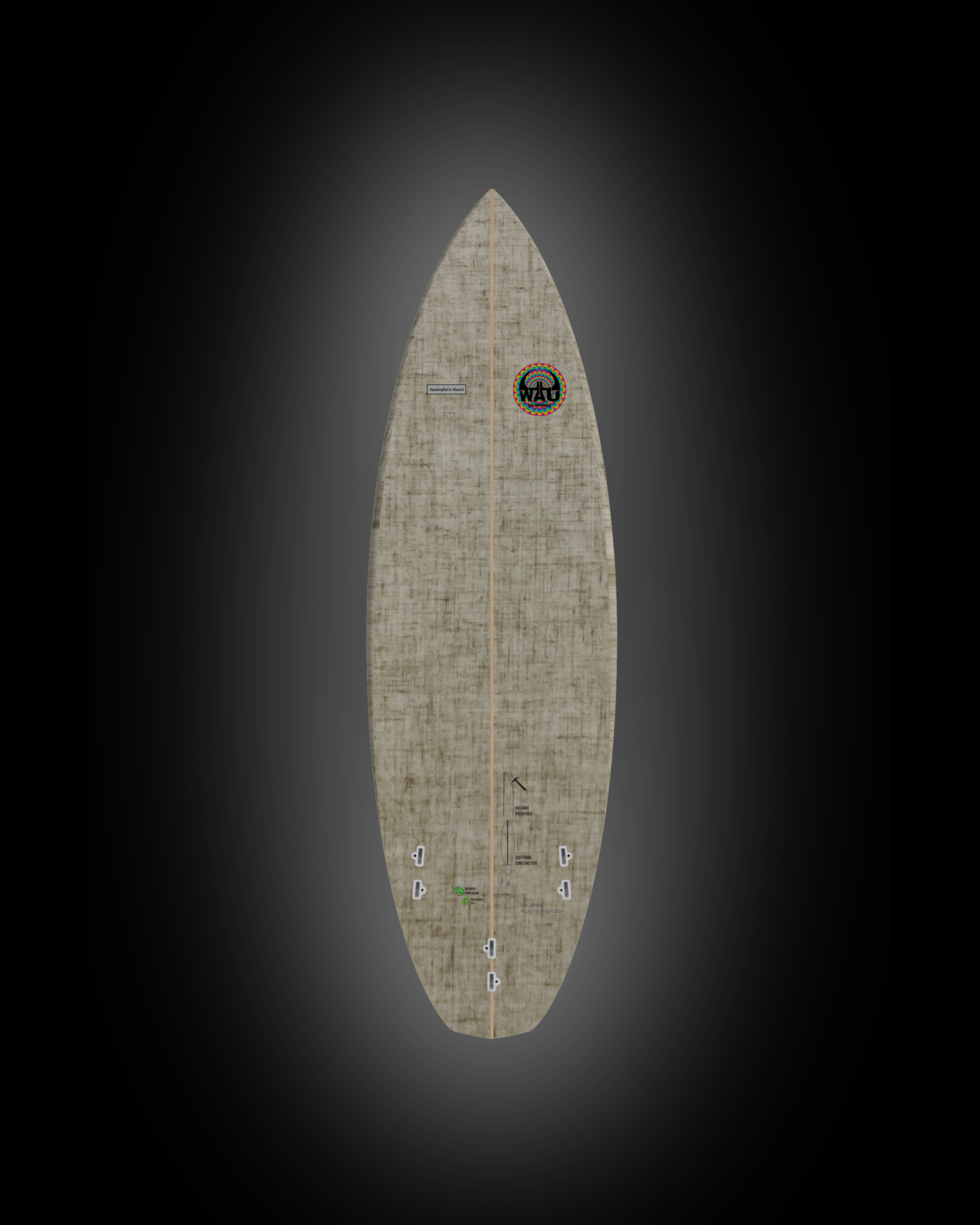 YOUNG GUN Eco River Surfboard  - Handmade in Germany