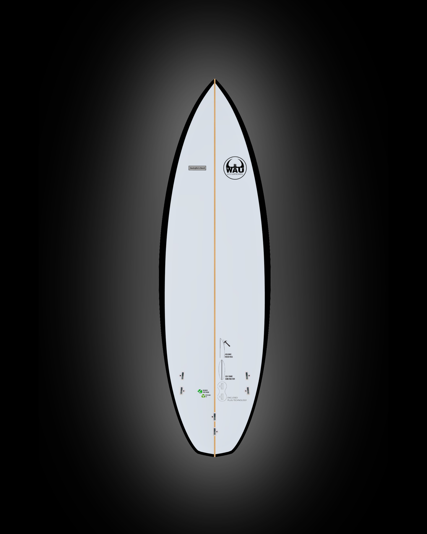 YOUNG GUN Eco River Surfboard  - Handmade in Germany