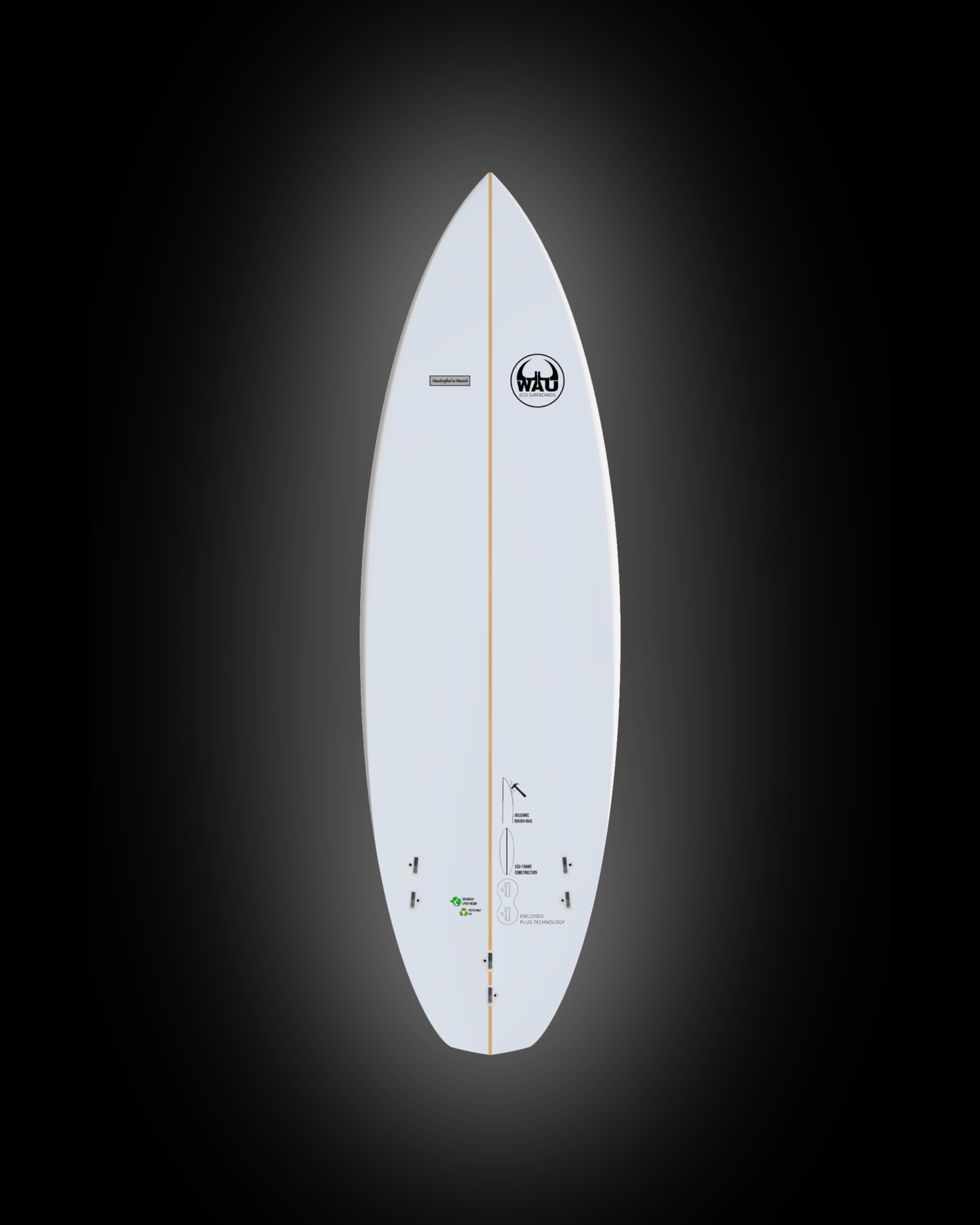 YOUNG GUN Eco River Surfboard  - Handmade in Germany